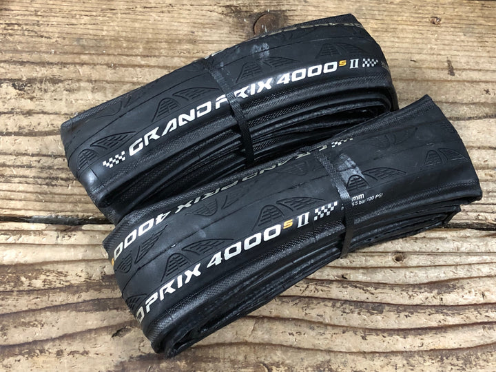 KP669 コンチネンタル Continental GRAND PRIX 4000S2 クリンチャータイヤ 700x25C 2本セット チューブ込み