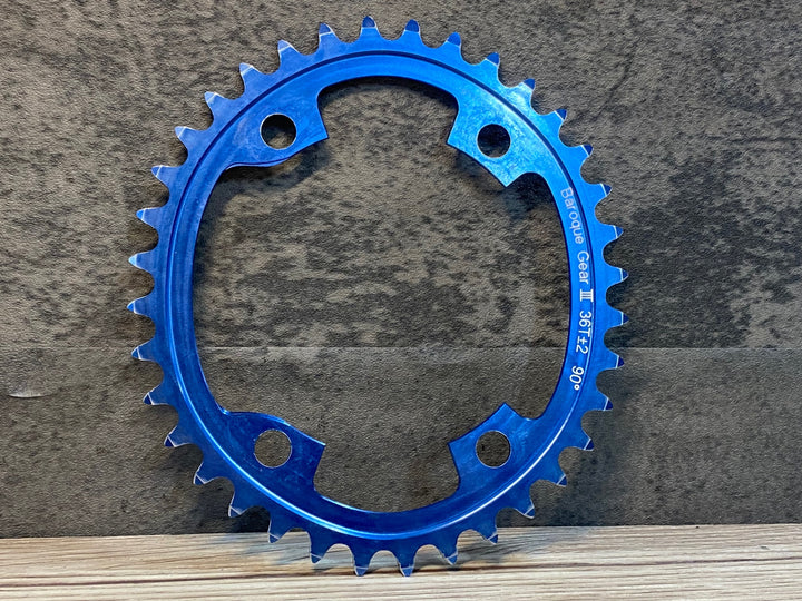 JO479 スミス SMITH バロックギア Baroque Gear Ⅲ インナーチェーンリング 36T∓2 90° 青