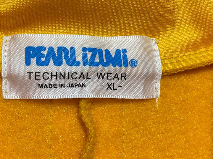 KK924 パールイズミ PEARL iZUMi 長袖 サイクルジャージ 黄色 XL 裏起毛