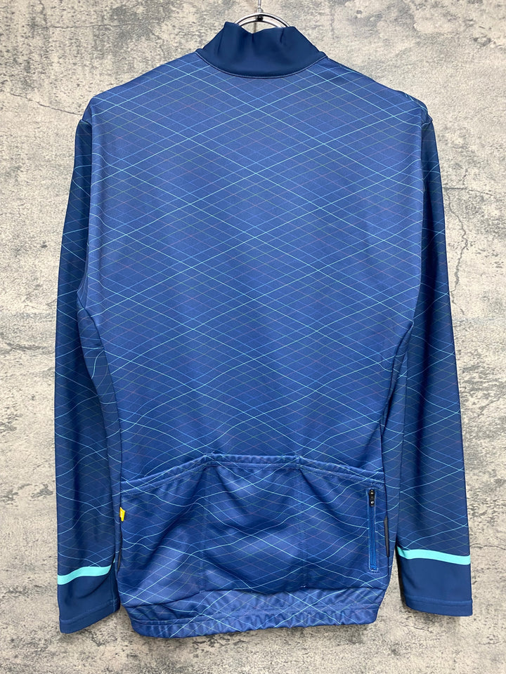 JS814 パールイズミ PEARL iZUMi 長袖 サイクルジャージ 青 L 裏起毛