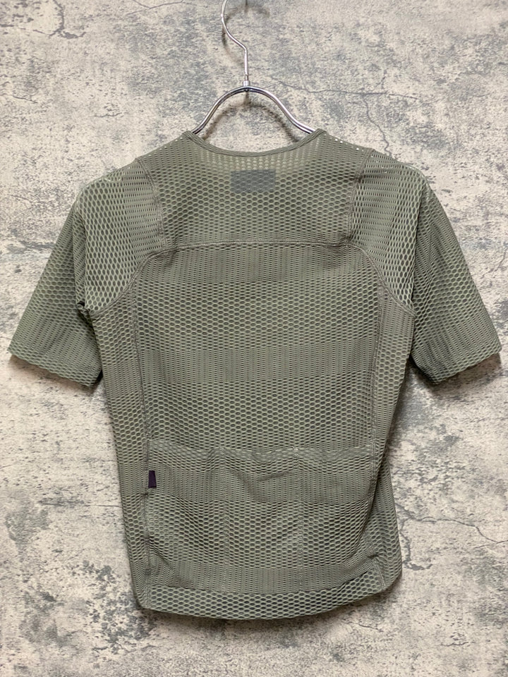 JP157 パスノーマルスタジオ PAS NORMAL STUDIOS メカニズム MECHANISM PRO ZIPLESS JERSEY 半袖 サイクルジャージ グレージュ S