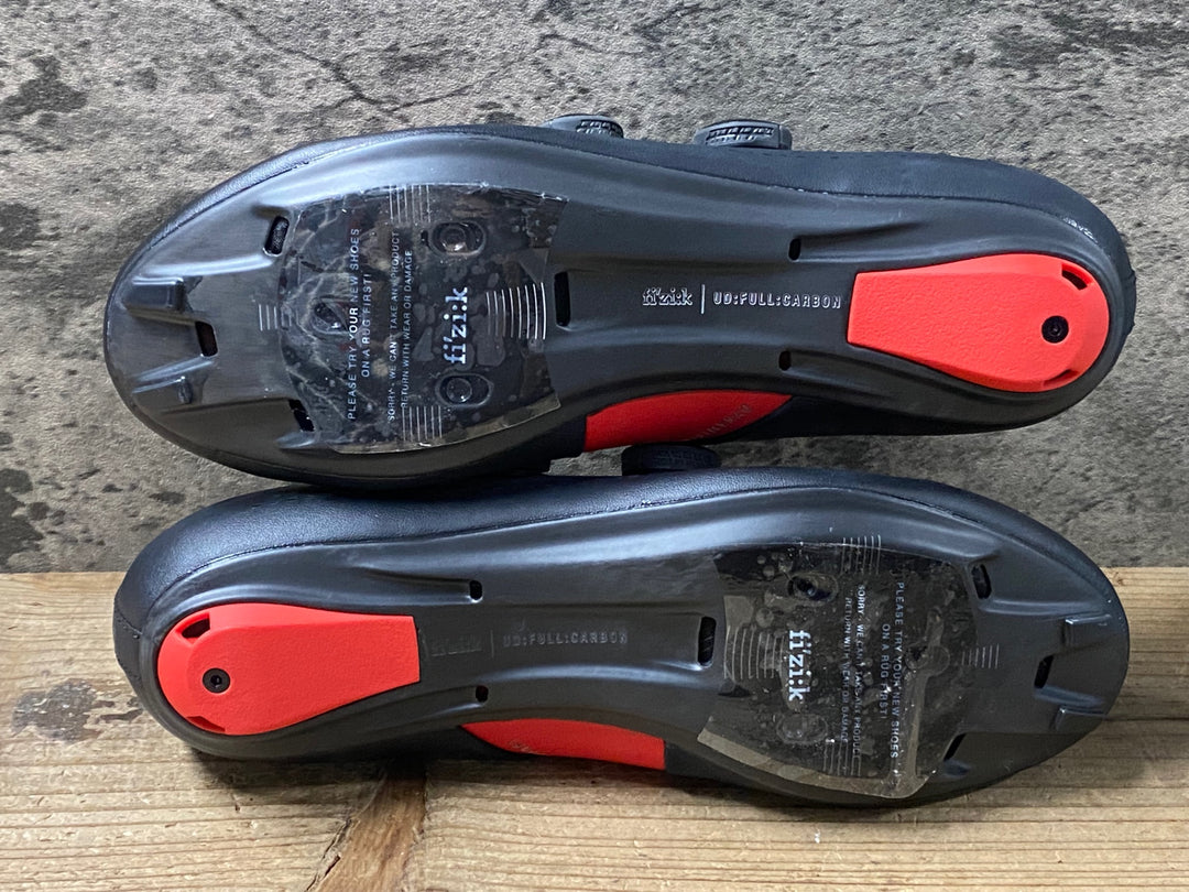 KI039 フィジーク fizik インフィニート R1 INFINITO ビンディングシューズ 3穴 黒赤 EU41