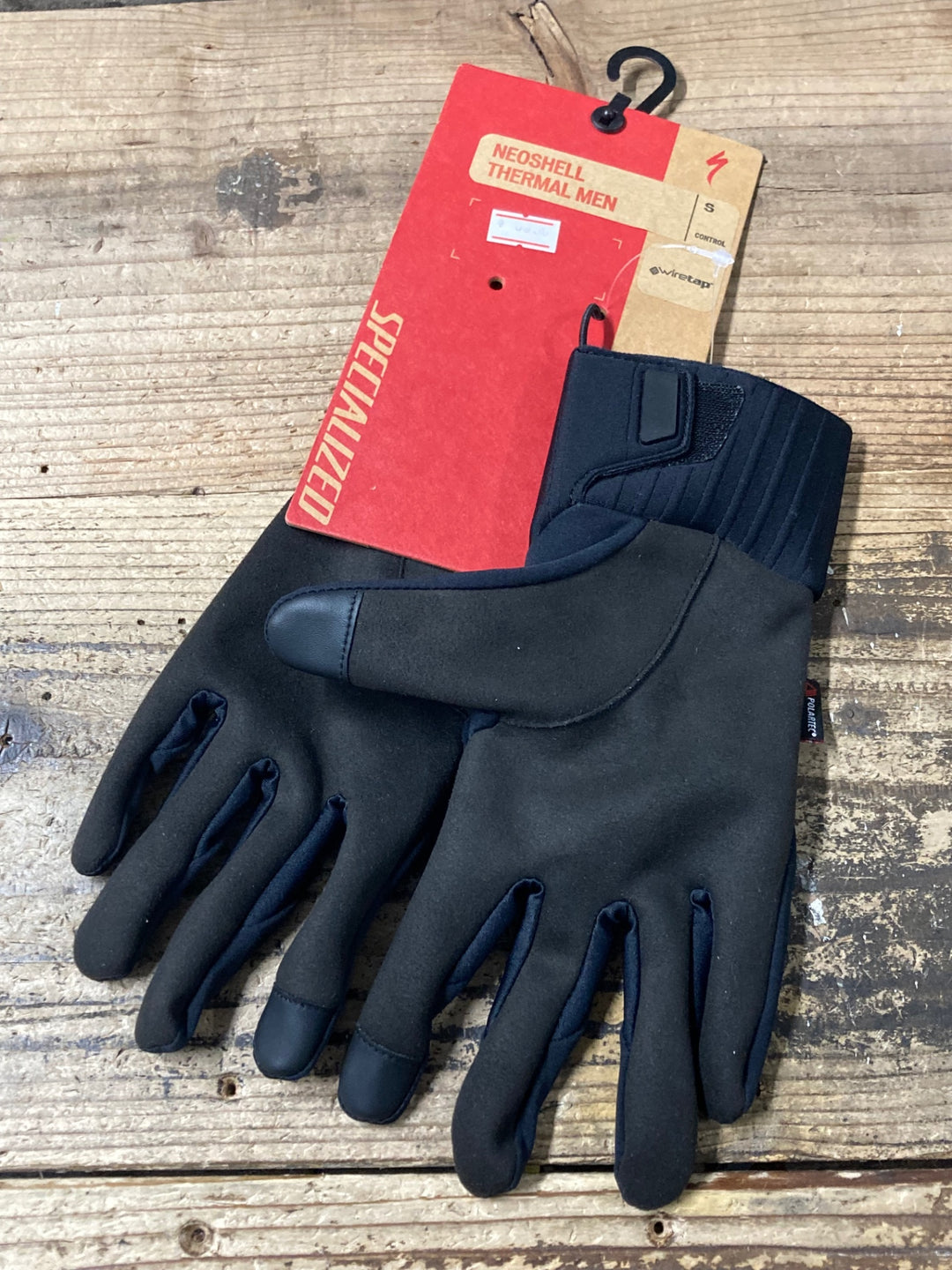 JV583 スペシャライズド SPECIALIZED NEOSHELL THERMAL MEN 長指 グローブ 黒 S 裏起毛 POLARTEC