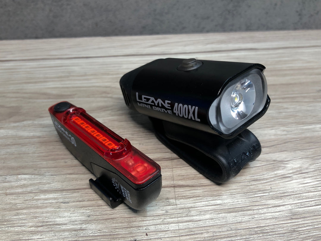 IL499 レザイン LEZYNE MINI DRIVE 400XL STICK DRIVE 30 ライトセット