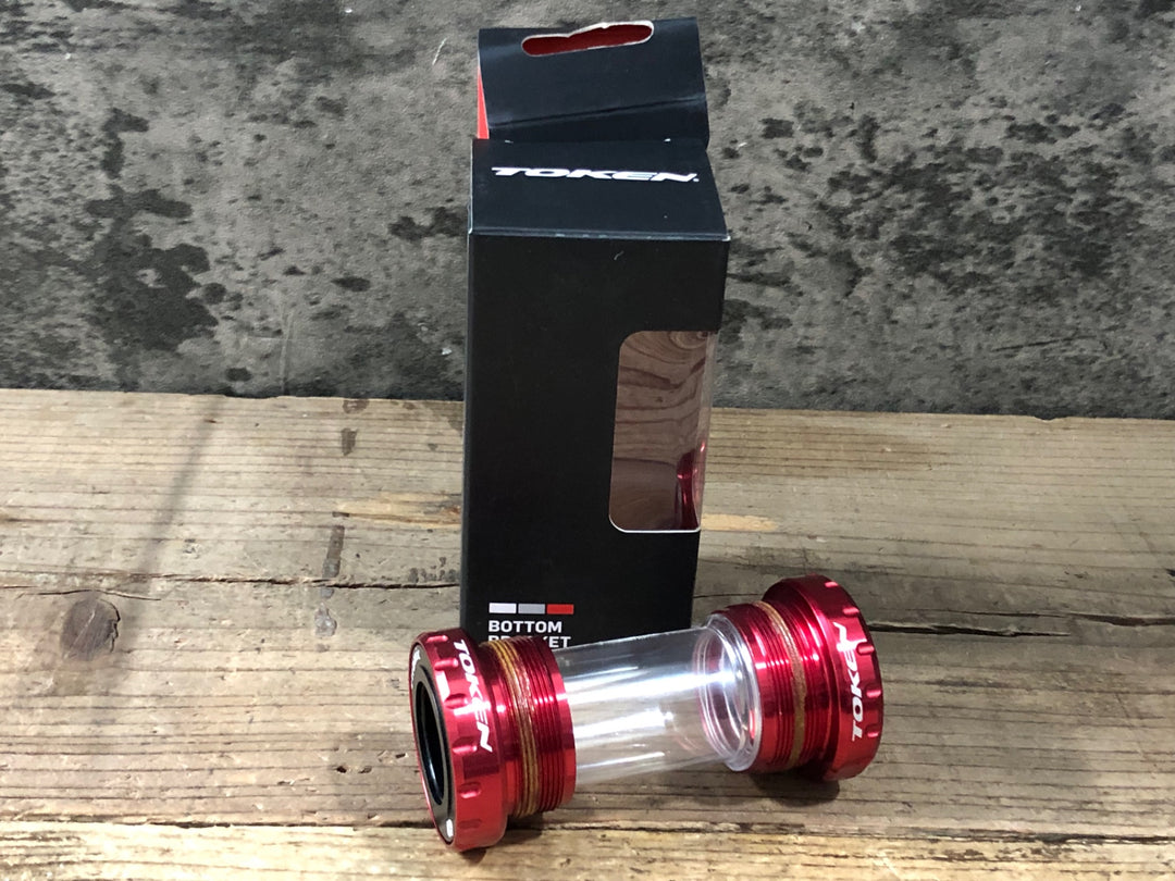 KF102 TOKEN TK878TBT セラミックベアリング BB ボトムブラケット ISO 68mm BSA