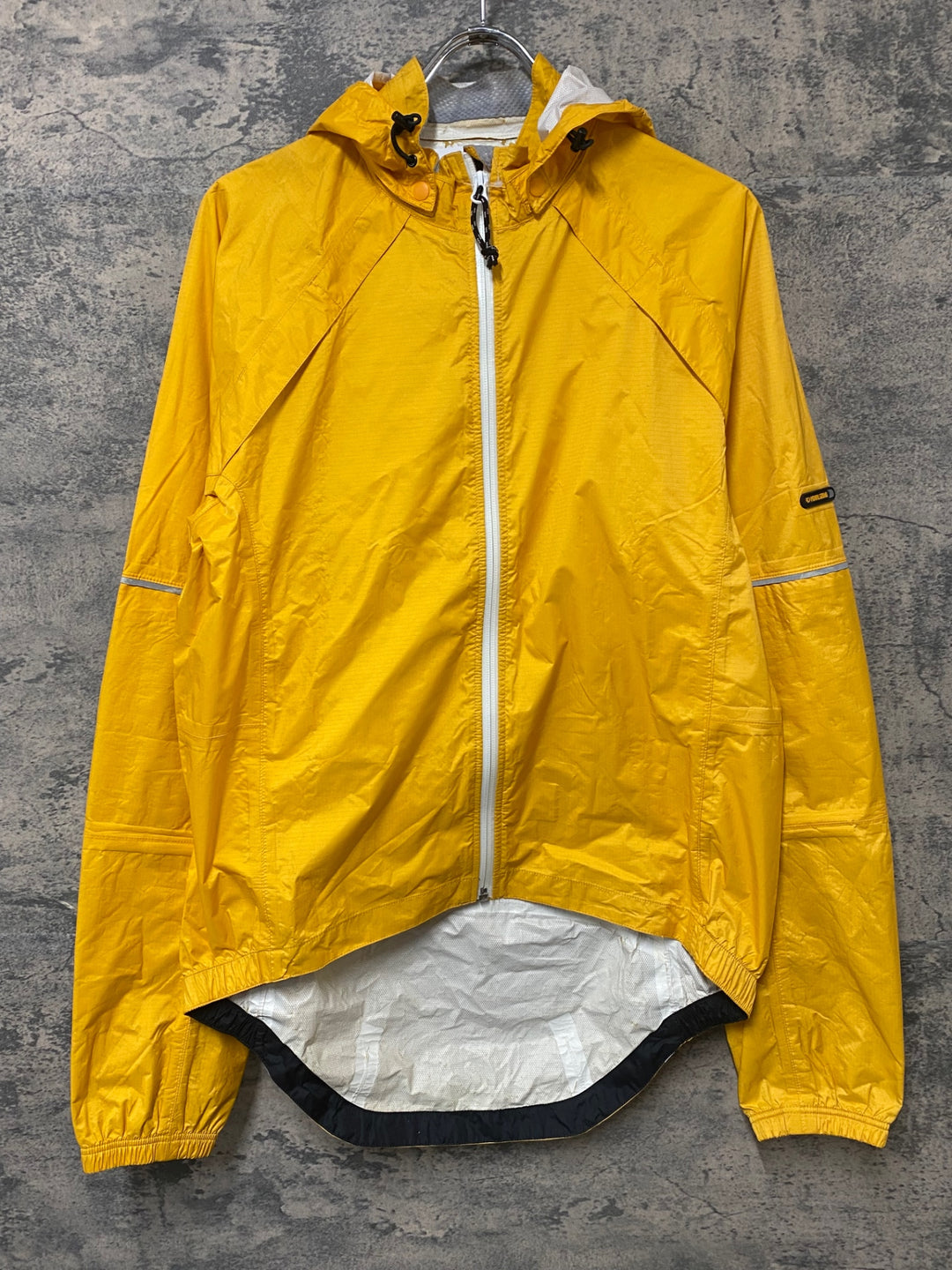 KO369 パールイズミ PEARL iZUMi 長袖 レインジャケット オレンジ L ※剥がれ、劣化
