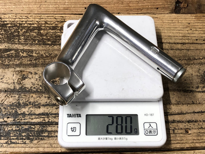 JW830 3TTT スレッドステム シルバー Φ25.4 110mm