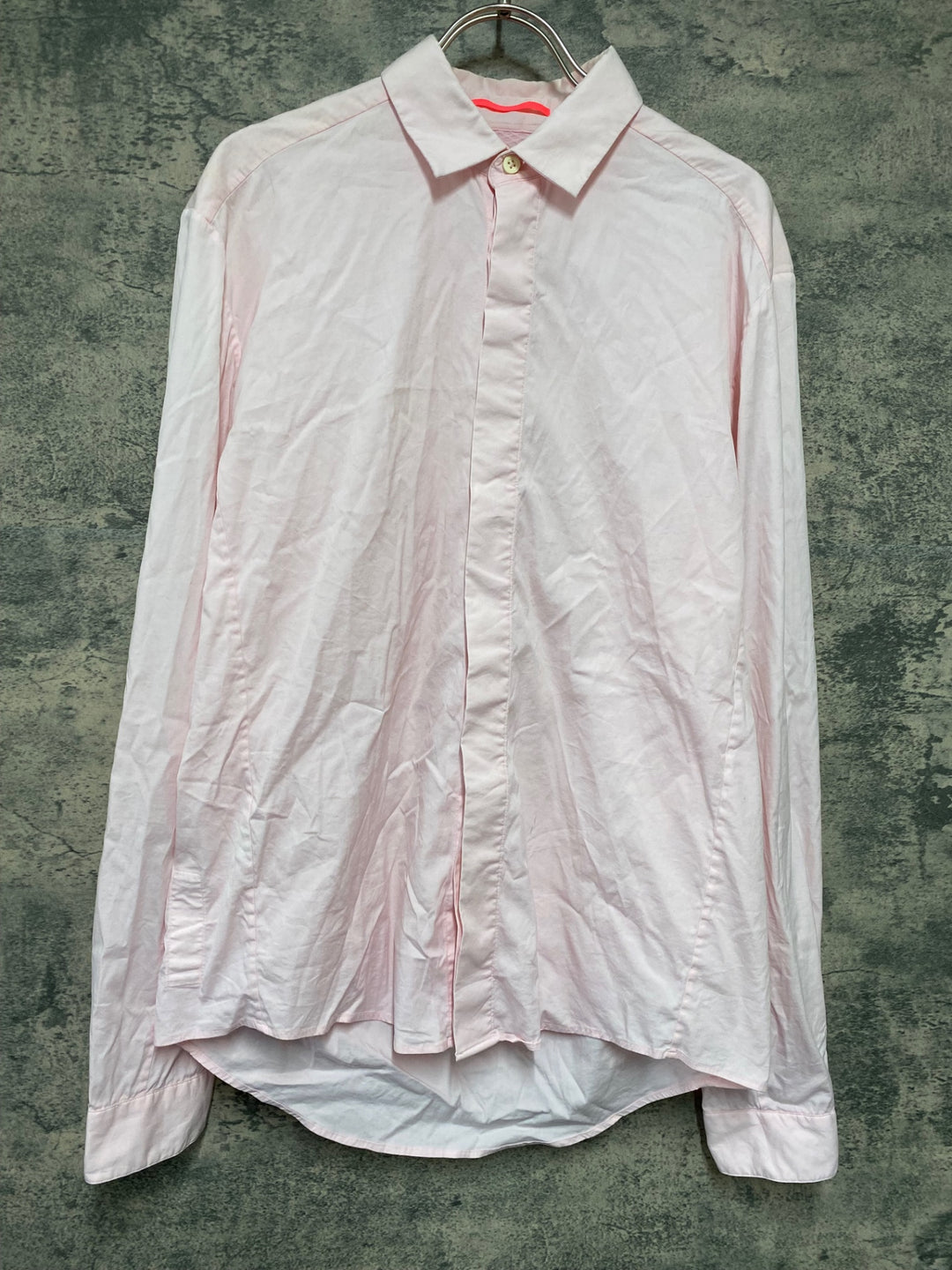 KD498 ラファ Rapha POPLIN SHIRT 長袖 シャツ ピンク M