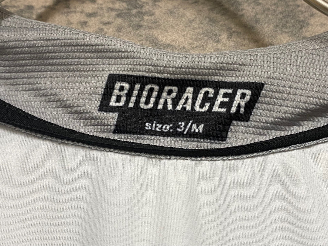 JO101 ビオレーサー BIO RACER 長袖 サイクルジャージ 3/M グレー