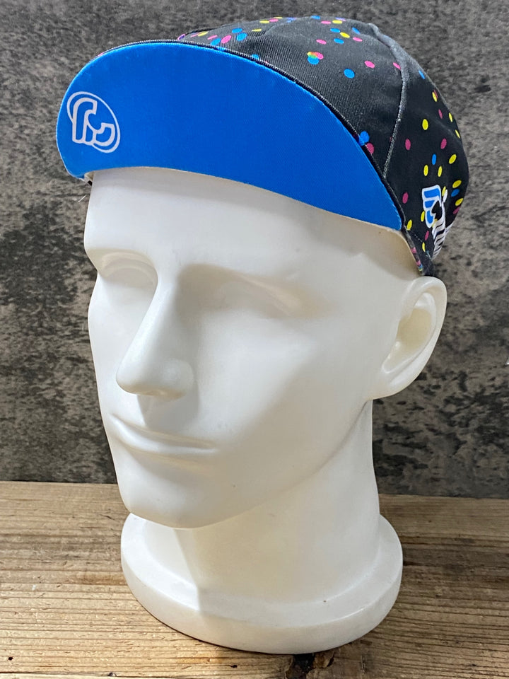 KG248 チネリ Cinelli サイクルキャップ 黒 総柄 CAT