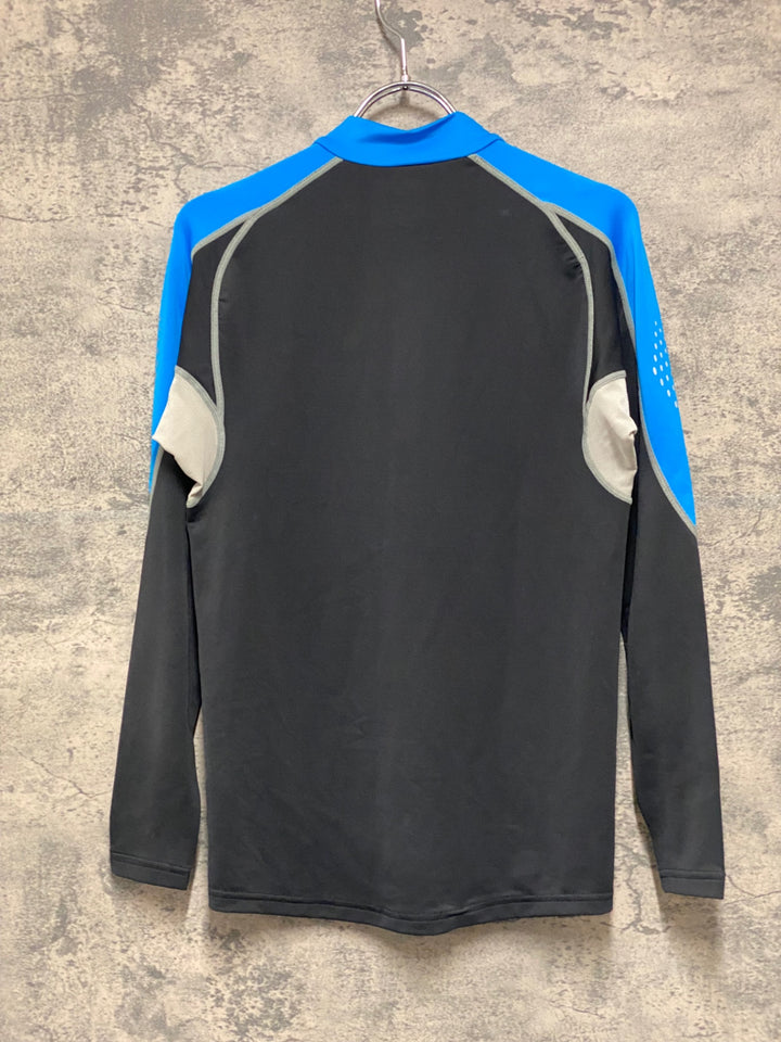 JM587 メダリスト MEDALIST CLUB 長袖 サイクルジャージ 黒青 M