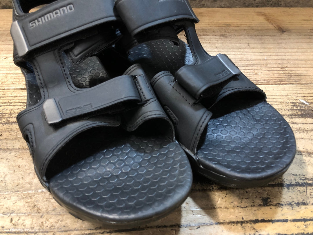 KH689 シマノ SHIMANO SD5 SH-SD501 M L01 S ビンディングシューズ サンダル 黒 EU39