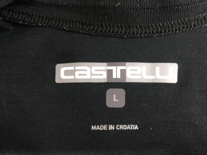 KK356 カステリ CASTELLI ロッソコルサ ROSSO CORSA 長袖 ベースレイヤー 黒 L