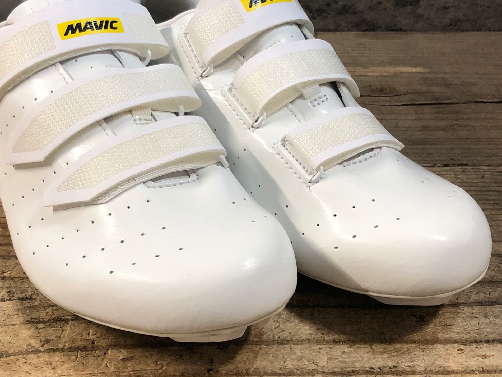 JT231 マヴィック MAVIC COSMIC ベルクロ ビンディングシューズ 3穴 白