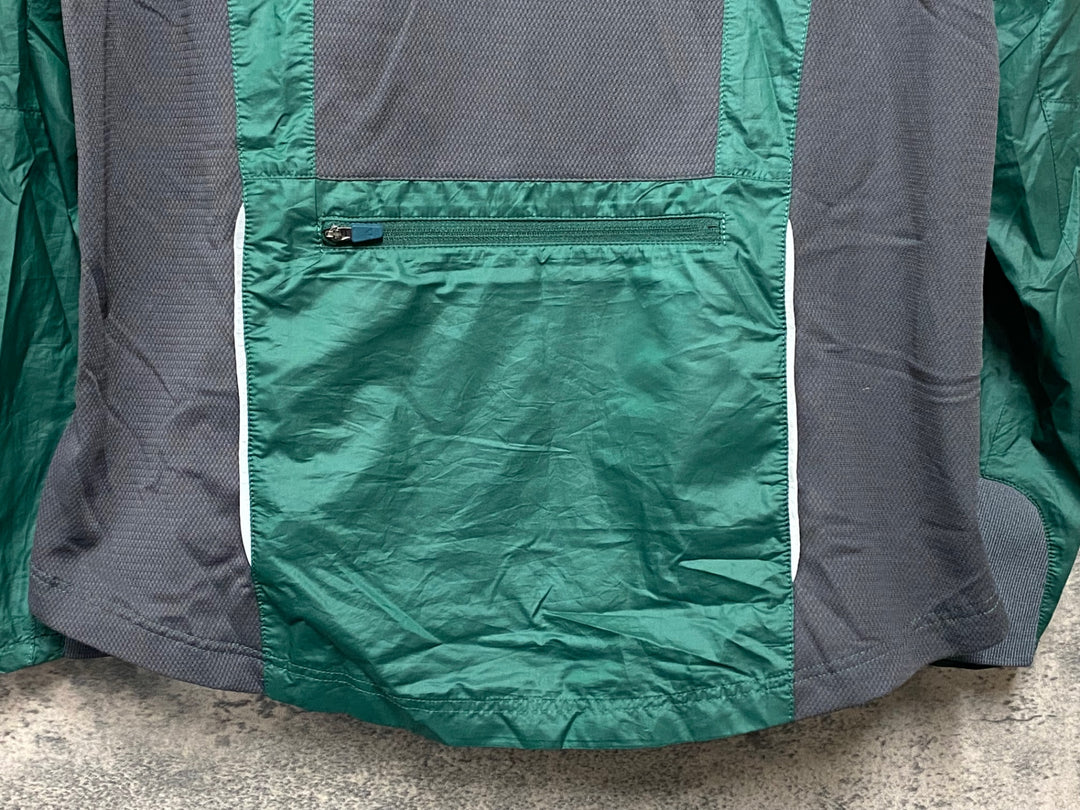 KH250 ルコックスポルティフ le coq sportif 長袖 ウィンドブレーカー 緑 M