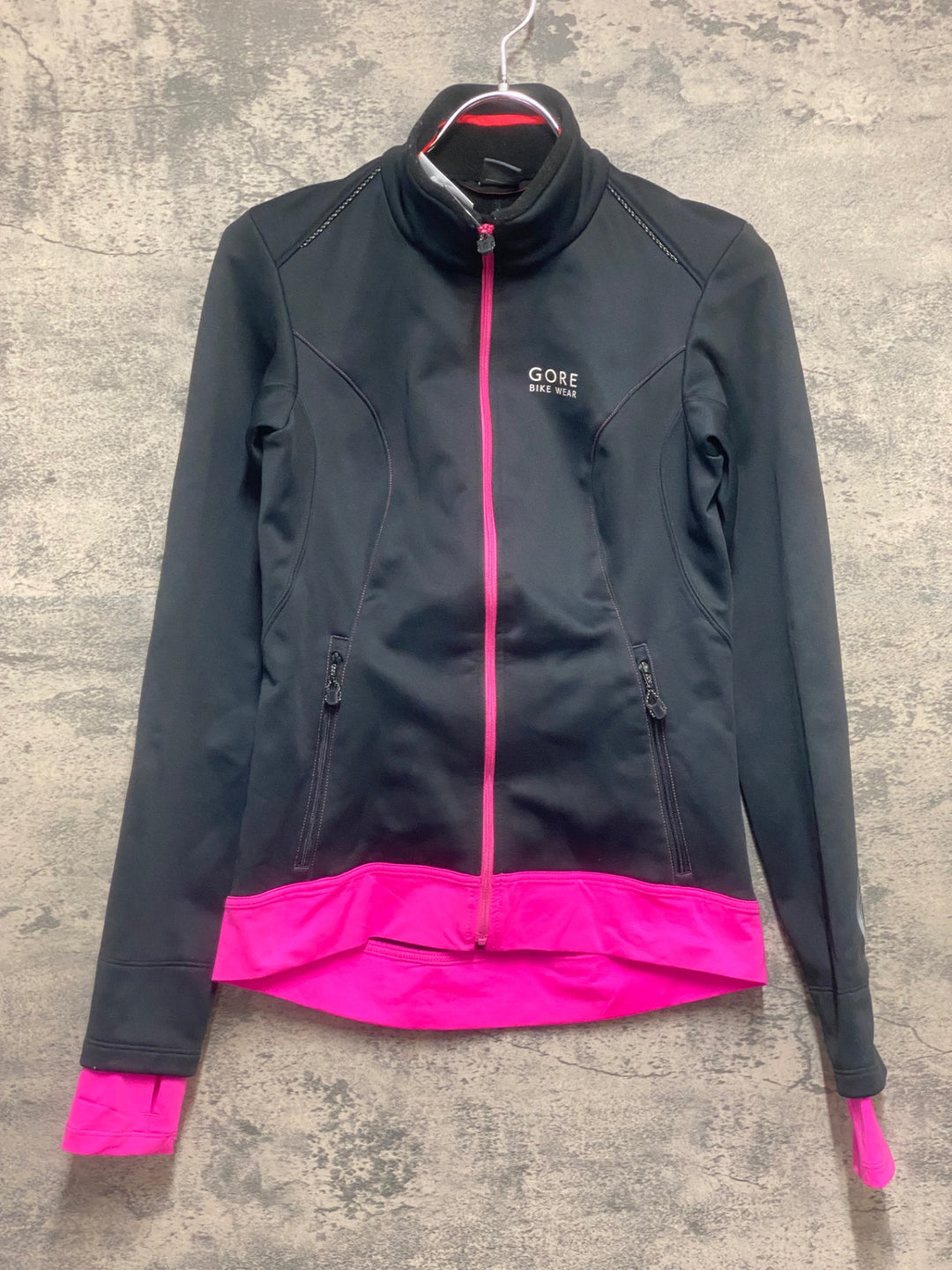 KM978 ゴアバイクウェア GORE BIKE WEAR 長袖 サイクルジャケット 黒 ASIA S レディース GORE WINDSTOPPER