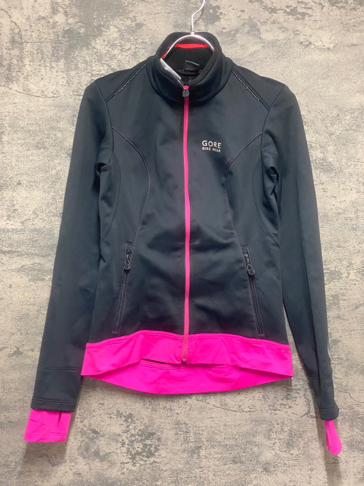 KM978 ゴアバイクウェア GORE BIKE WEAR 長袖 サイクルジャケット 黒 ASIA S レディース GORE WINDSTOPPER