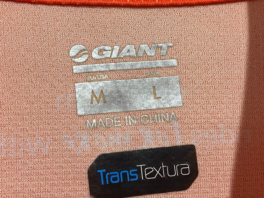 JS580 ジャイアント GIANT 半袖 サイクルジャージ オレンジ M CCC sprandi