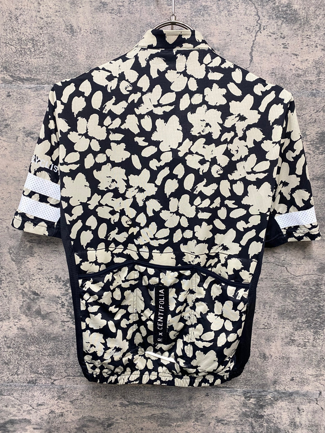 JZ692 カフェドシクリステ Cafe du Cycliste FLORIANE Man 半袖 サイクルジャージ 黒 白 XS
