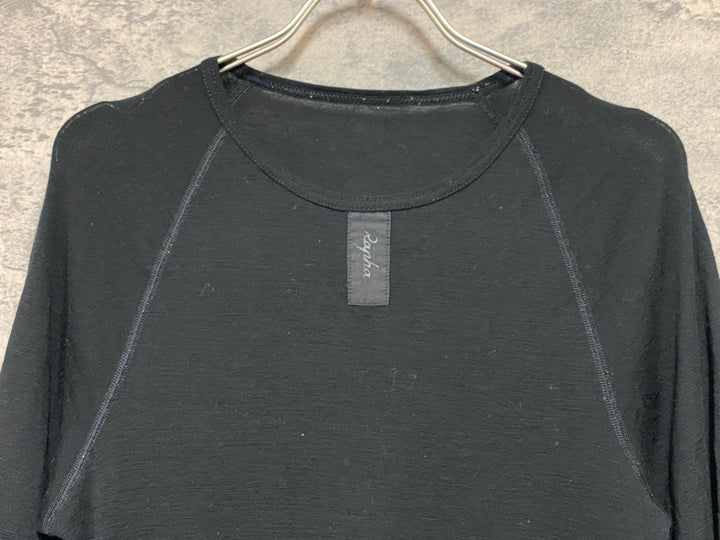KI188 ラファ Rapha MERINO BASE LAYER 半袖 ベースレイヤー 黒 M