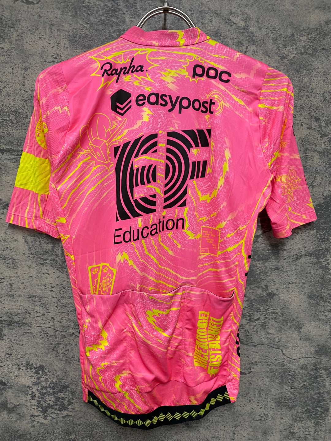JV380 ラファ Rapha EF EDUCATION-EASYPOST MEN'S PRO TEAM JERSEY 半袖 サイクルジャージ ピンク S