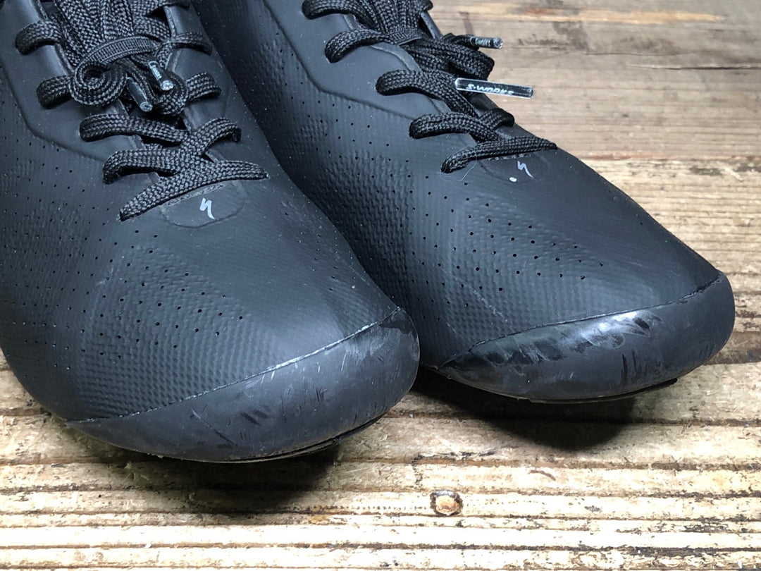 JM763 スペシャライズド SPECIALIZED S-WORKS TORCH LACE ビンディングシューズ 3穴 黒 EU39 ※ガリ傷