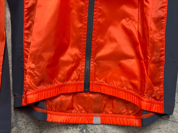 JV046 カステリ CASTELLI 長袖 ウィンドブレーカー オレンジ レディーズ M 未使用