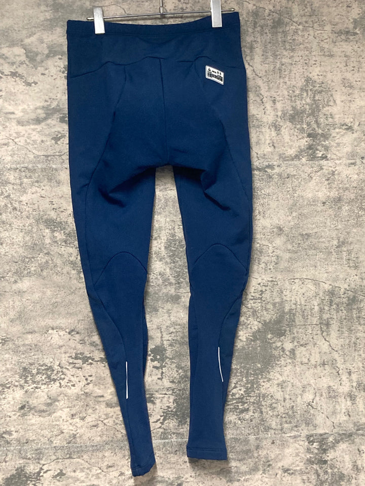 JW076 ルコックスポルティフ le coq sportif レーサータイツ ネイビー L 裏起毛