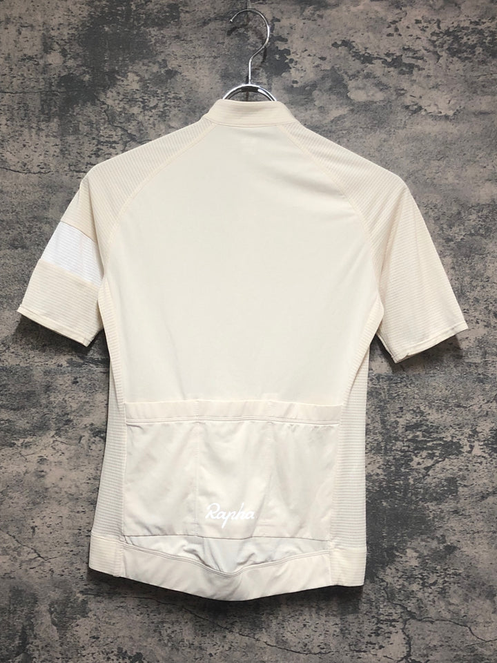 KM990 ラファ Rapha WOMEN'S CORE LIGHTWEIGH JERSEY 半袖 サイクルジャージ XS オフホワイト レディース