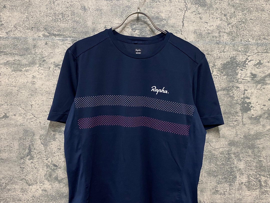 JY090 ラファ Rapha WOMEN'S EXPLORE TECHNICAL T-SHIRT 半袖 Tシャツ レディース 紺 M