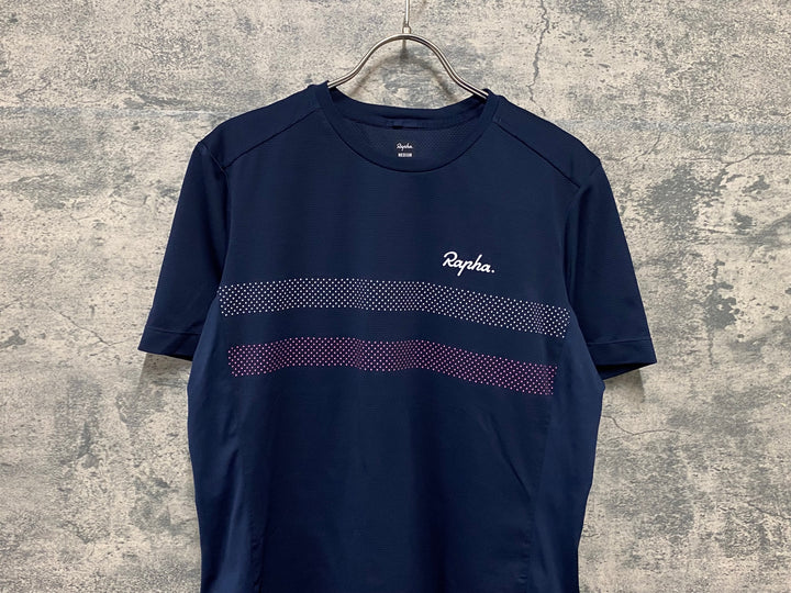 JY090 ラファ Rapha WOMEN'S EXPLORE TECHNICAL T-SHIRT 半袖 Tシャツ レディース 紺 M