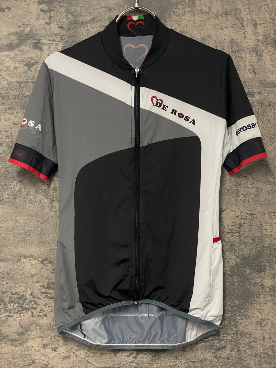 KK365 サンティーニ Santini 半袖 サイクルジャージ 黒 M DE ROSA