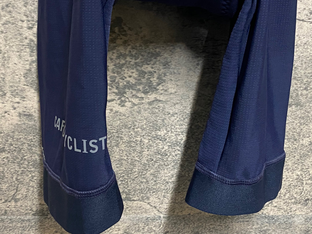 KS248 カフェドシクリステ cafe du cycliste Adele rain winter bibshort ビブショーツ 紺 XS 裏起毛
