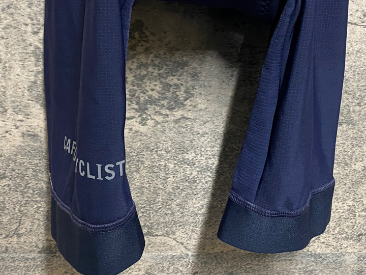 KS248 カフェドシクリステ cafe du cycliste Adele rain winter bibshort ビブショーツ 紺 XS 裏起毛