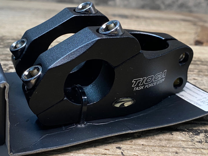 JK849 タイオガ TIOGA TASK FORCE STEM アルミ ステム 黒 Φ25.4