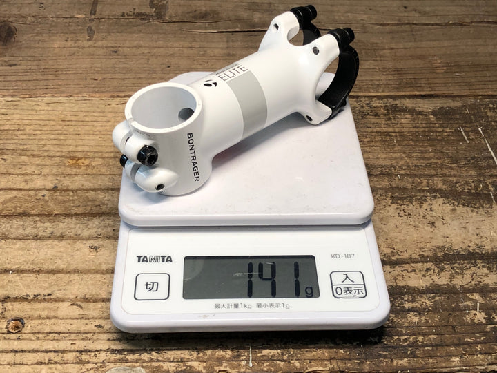 JQ712 ボントレガー BONTRAGER ELITE BLENDR STEM アルミステム 白 Φ31.8 90mm
