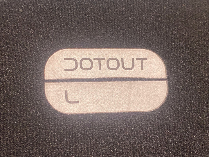 JU772 ドットアウト DOTOUT 長袖 サイクルジャージ 裏起毛 黒水色 L