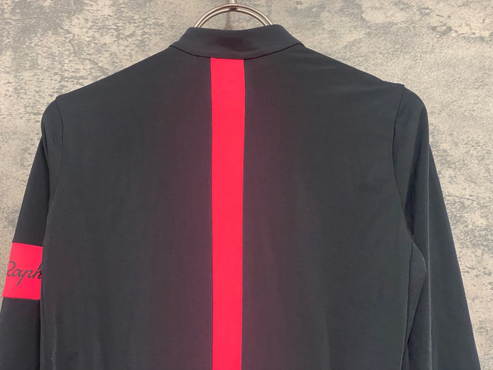 JX001 ラファ Rapha SOUPLESSE THERMAL JERSEY 長袖 サイクルジャージ 黒 M レディース