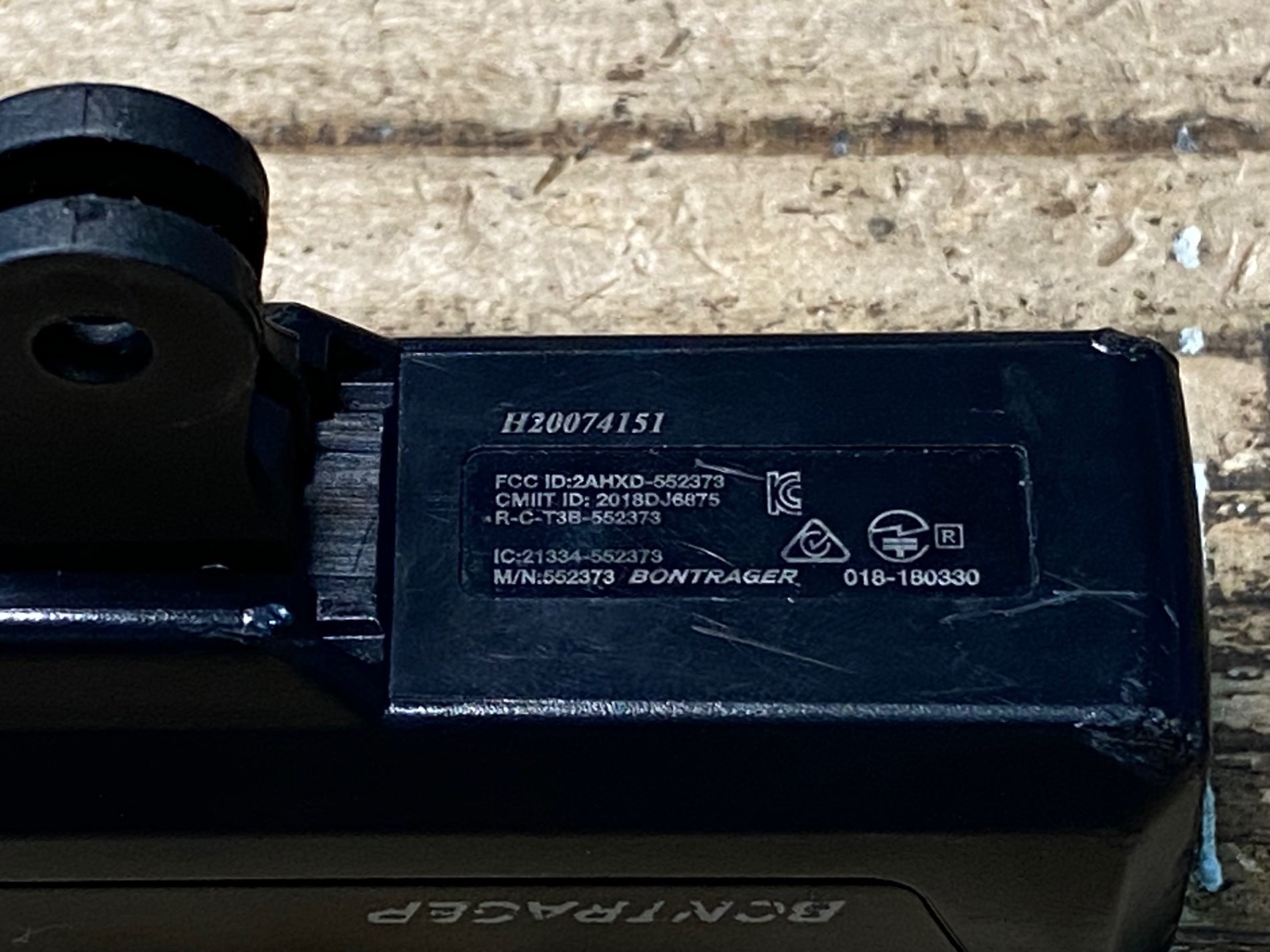 JM176 ボントレガー BONTRAGER ION PRO RT フロントライト 黒 点灯確認