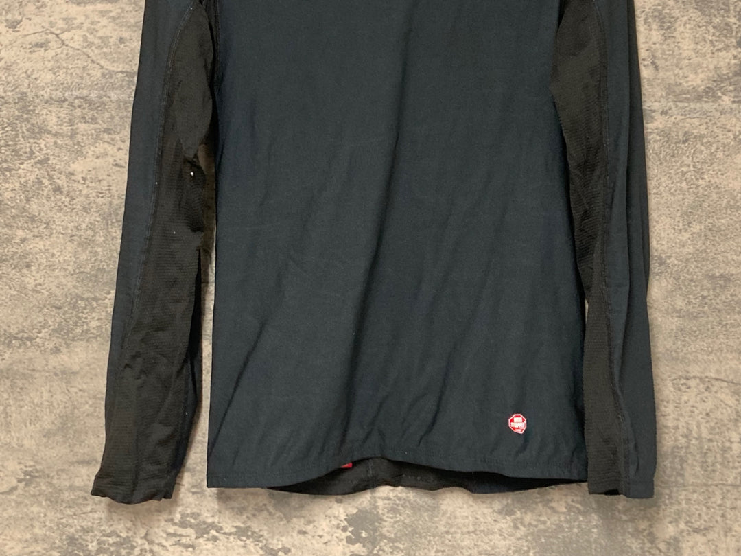 JV846 ゴア GORE BIKE WEAR 長袖 ベースレイヤー 黒 M 裏起毛 WINDSTOPPER