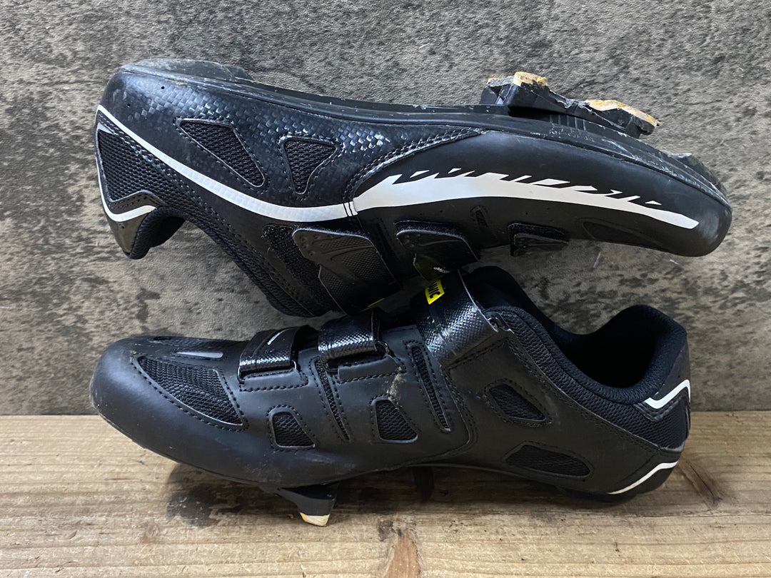 KJ481 マヴィック MAVIC アクシウム AKSIUM Ⅱ ビンディングシューズ EU43 1/3 SPD-SL 黒 ※ソール傷あり