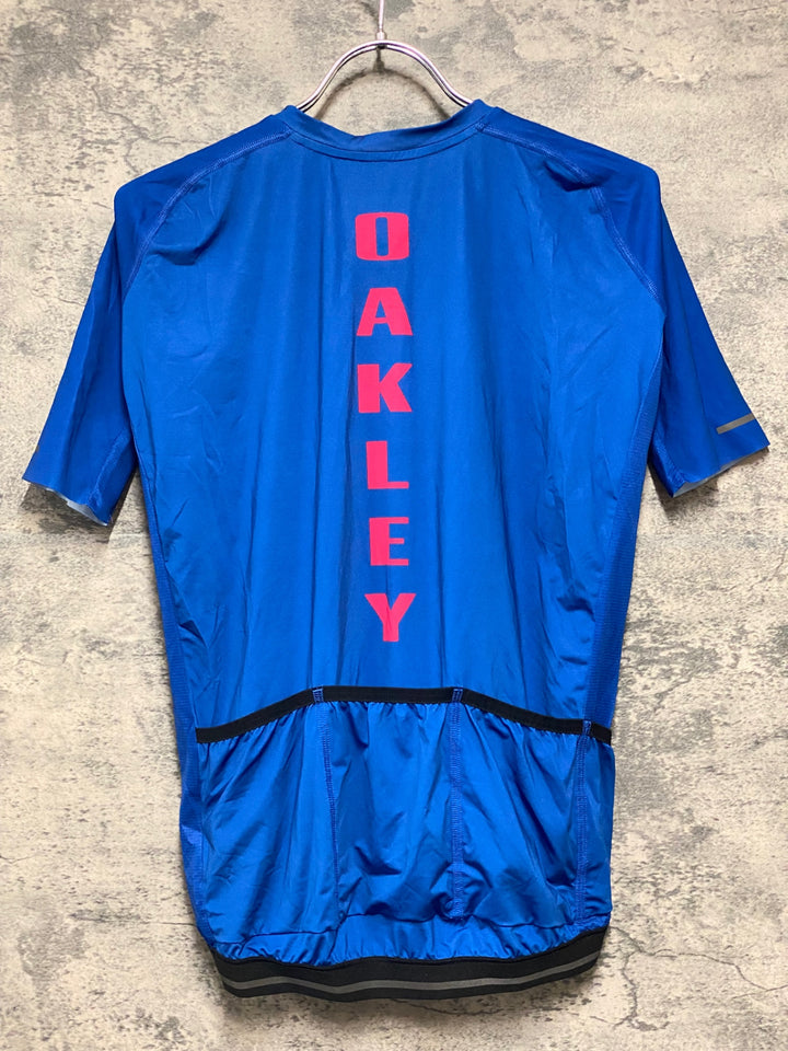KJ268 オークリー OAKLEY CORE FIT 半袖 サイクルジャージ 青 S