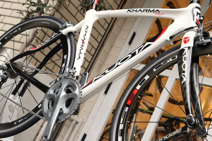 クオータ KUOTA カルマ レース KHARMA RACE 2011モデル Sサイズ シマノ アルテグラ 6700 10S カーボン ロードバイク WH-RS80-C50 【横浜店】