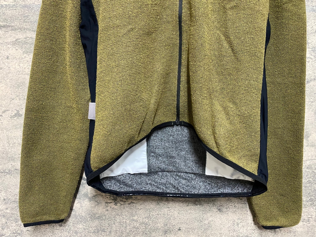 JP997 カフェドシクリステ Cafe du Cycliste MARGUERITE MAN 長袖 サイクルジャージ オリーブ XL 裏起毛