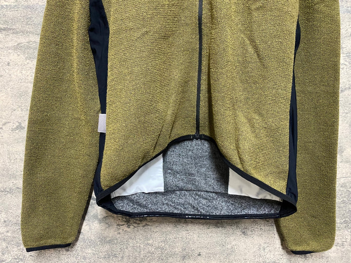 JP997 カフェドシクリステ Cafe du Cycliste MARGUERITE MAN 長袖 サイクルジャージ オリーブ XL 裏起毛