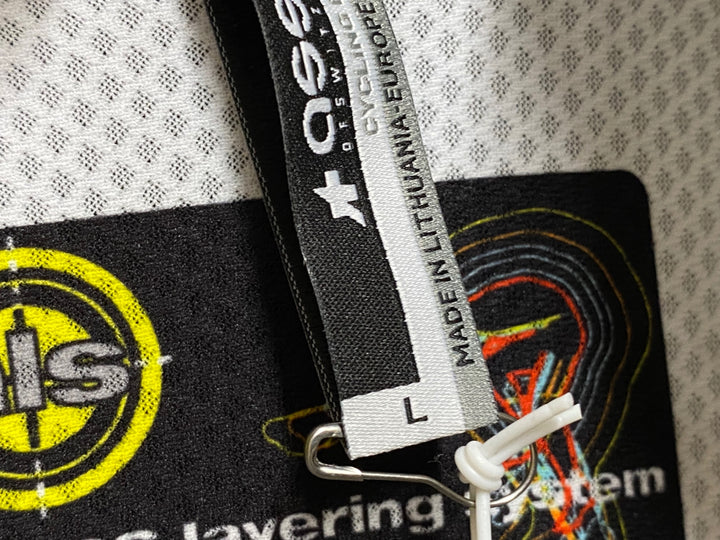 JQ342 アソス ASSOS IJ.BONKA.6 CENTO 長袖 サイクルジャケット 白 黒 L