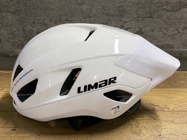 KL367 リマール LIMAR AIR ATLAS UAP -GLOSSY WHITE ヘルメット Sサイズ 52-56cm 2025/12製造