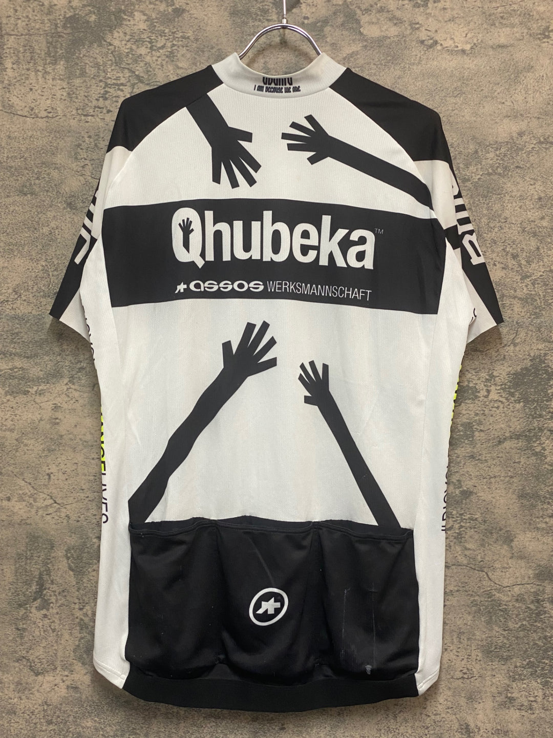 KR428 アソス ASSOS TEAM QUBEKA 半袖 サイクルジャージ 白 3XL