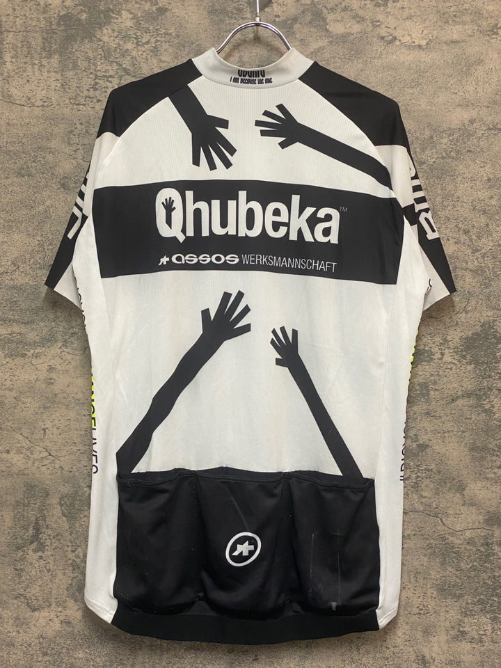 KR428 アソス ASSOS TEAM QUBEKA 半袖 サイクルジャージ 白 3XL