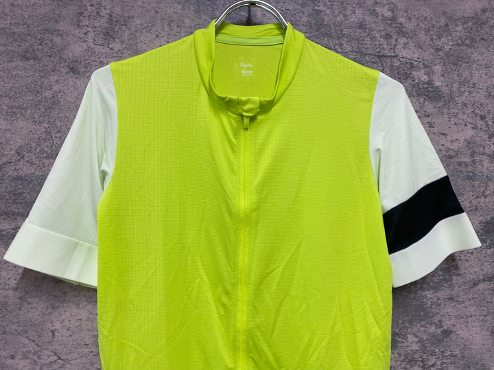 JW153 ラファ RAPHA PROTEAM TRAINING JERSEY 半袖 サイクルジャージ Mサイズ 黄緑 蛍光